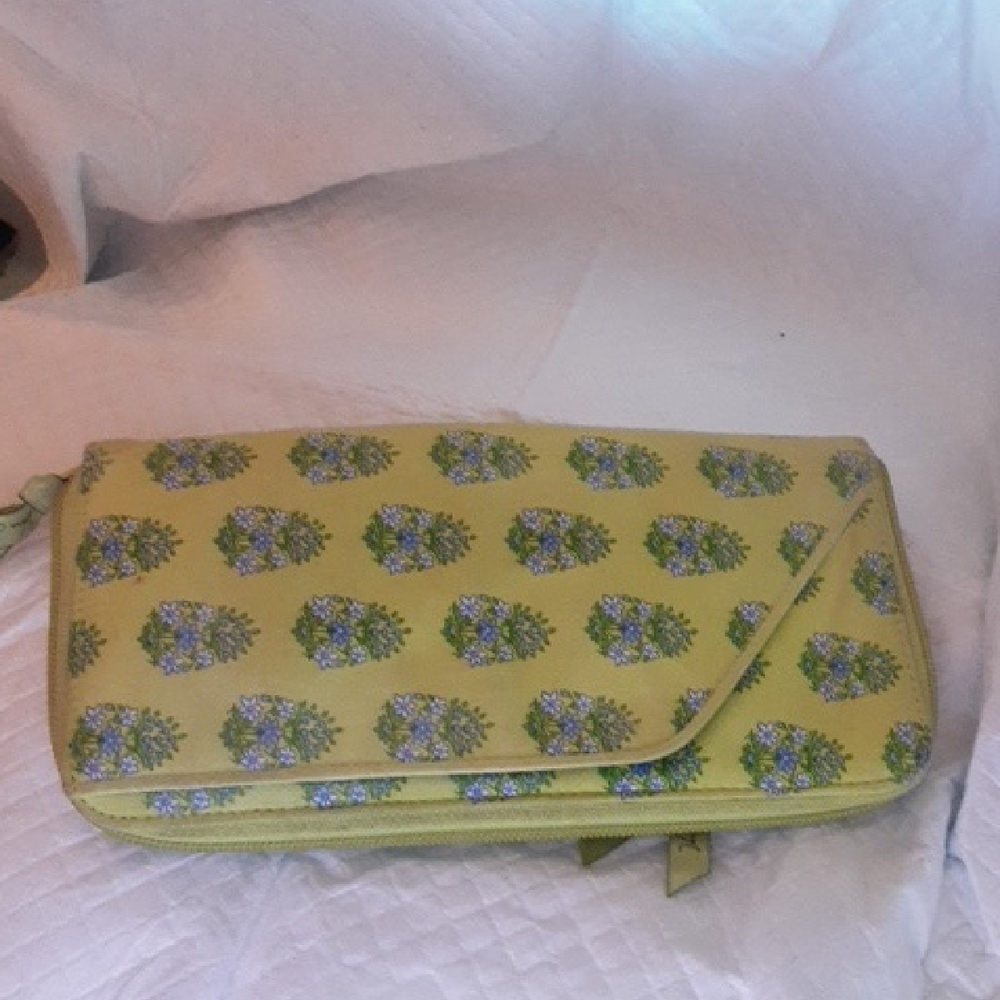 Floral Yellow Clutch